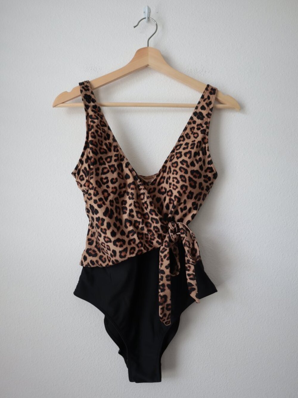 Summersalt The Perfect Wrap One-Piece in Leopard | S